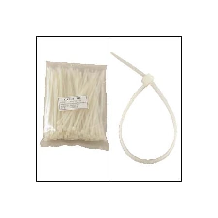 Bestlink Netware Cable Tie, 6 in L, 35 mm Max Bundle Dia., Clear, Nylon 6/6, 40 lb Strength 220102CL